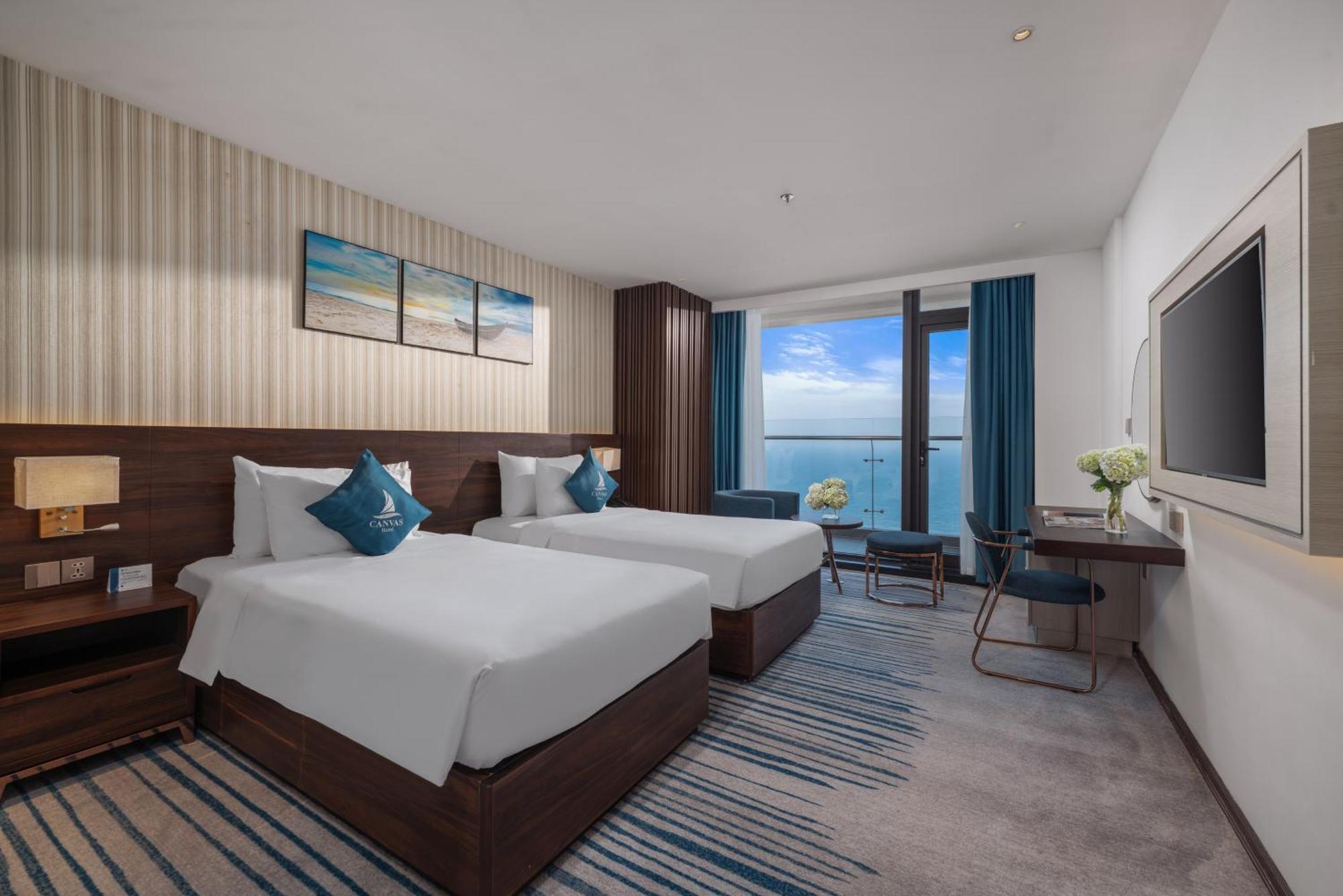 Canvas Danang Beach Hotel Exterior foto